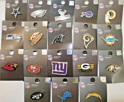 Licensed NFL Football Official Team Logo Lapel Pin - You Choose - SAVE UP TO 25% • $8.74