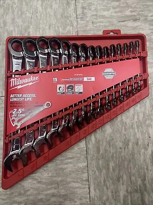 Milwaukee 48-22-9416 SAE Ratcheting Combination Wrench Set - 15 Piece • $175