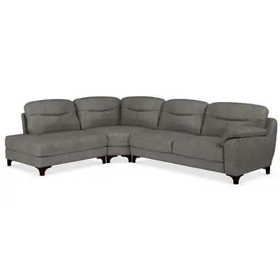 £529.99 • Buy SCS Titan Left Facing Corner Sofa Chaise End Grey With Slate Pipe RRP £1499.99