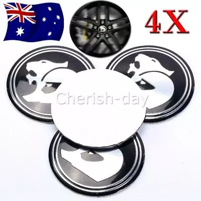 4pcs For Holden Wheel Hub Cap Sticker HSV Style Center Caps Black 56MM Dia. • $8.29