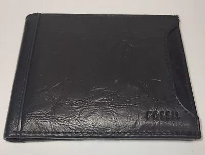 Fossil Chocolate Brown Bifold Wallet For Men Slightly Used • $8