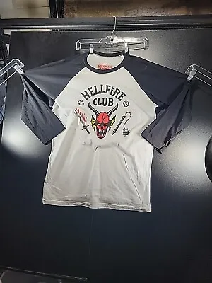 Hellfire Club 3/4 Sleeve T-Shirt Adult Large Stranger Things Netflix • $11.40