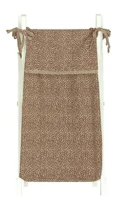 $14.99 • Buy Hamper Bag With Frame Baby Girl Animal Print Leopard Cheetah Stripe Pink Brown