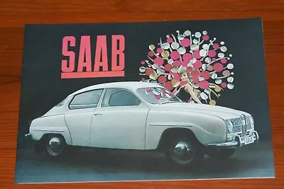 Vtg 1965 Saab Sedan Catalog Dealer Sales Brochure English Printed In Sweden • $29.99