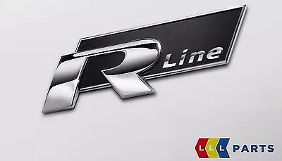 £40.39 • Buy New Genuine Vw Golf Passat R-line Side Chrome Black Badge Emblem 5k0853688a Fxc