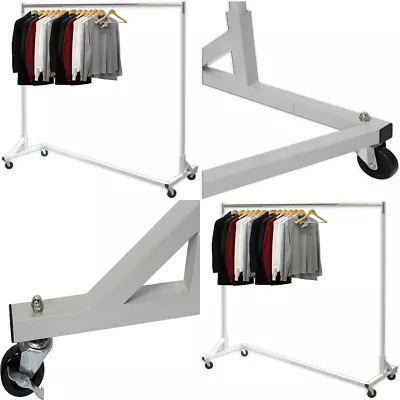 INDUSTRIAL Garment Clothing Rack Organizer 400 LBS Rolling Clothes Hanger Office • $129.33