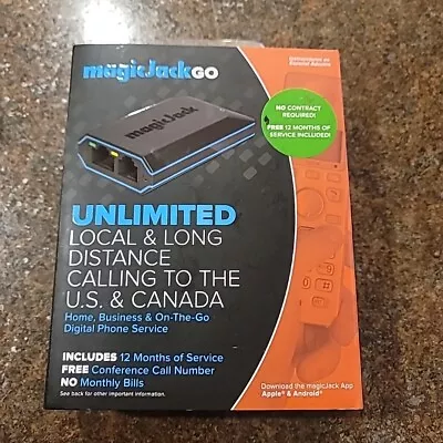 MAGIC JACK GO Smart Home Business On The Go Digital Phone Service  • $39.99