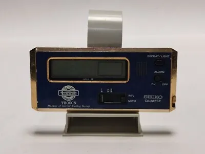 Vintage SEIKO Travel Alarm Clock 80's - 7411-003L ((AS IS)) Need Battery • $20