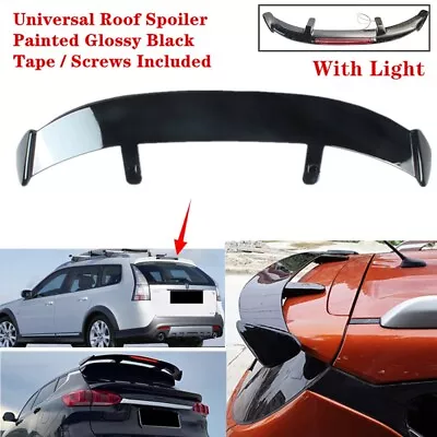 Universal Rear Window Roof Spoiler Modified Wing W/ Light Fit For Saab 9-3X • $86.19