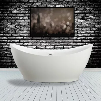 Miseno MT6831FSO 68  Freestanding Acrylic Soaking Tub - White • $1186.32