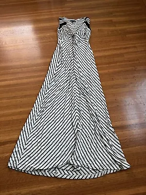 A Pea In The Pod Women's Maternity Black And White Maxi Dress XS Extra Small • $12