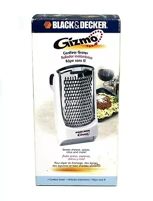New 2003 Black & Decker Gizmo Automatic Cordless Grater GG100 • $28.71