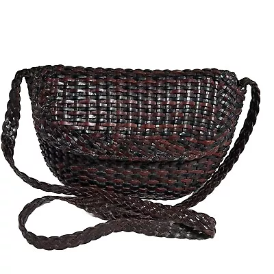 Cole Haan Woven Leather Small Crossbody Bag. Make In Italy • $42.85