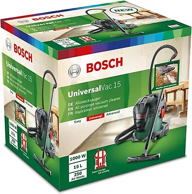 Bosch UniversalVac 15 Wet And Dry Vacuum Cleaner - 06033D1170 • £65.99