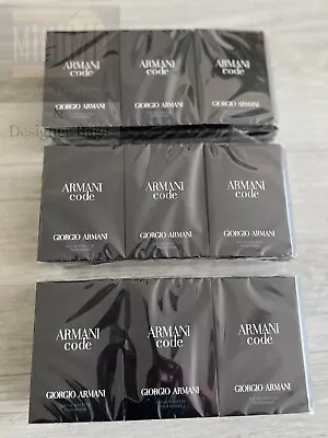 £29.95 • Buy GIORGIO ARMANI Code  Pour Homme 36 X 1.2ml EDT Spray Samples Packs NEW SEALED