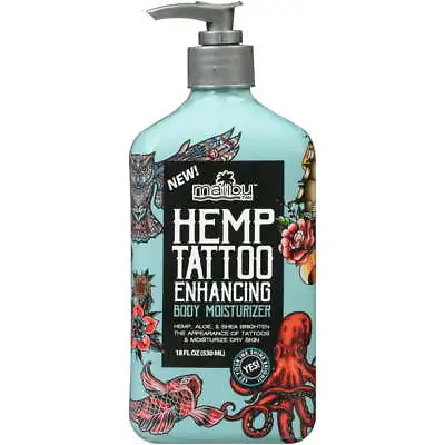 Malibu Tan Hemp Tattoo Enhancing Body Moisturizer 18 Fl Oz ( Free Shipping ) • $9.90