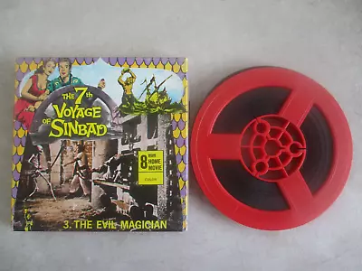 Vintage The 7th Voyage Of Sinbad 3. The Evil Magician Super 8 Film Reel W/ Box • $9.99