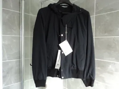 Dior Homme Men Black Shell Hooded Windbreaker Jacket Size L 40UK 50EU BNWT £2350 • £750