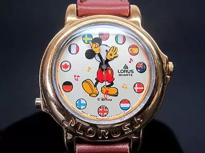 Lorus Musical Mickey Mouse Quartz Wrist Watch (Running) • $14.54