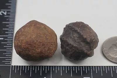 Moqui Marbles - Pair - 43g  PRE-BAN  (Shaman Stone Sandstone Concretion) #rep17 • $22.49