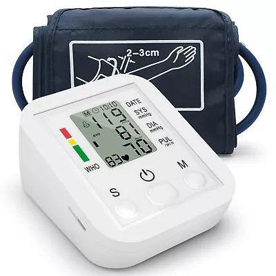 Digital Blood Pressure Monitor Upper Arm Automatic BP Machine Heart Rate Monitor • $21.85