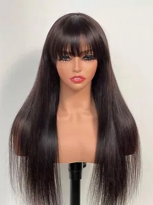 Luxurious 20  Long Straight Wig With Bangs • $118.95