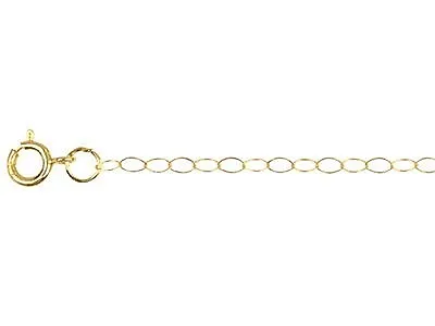£26.99 • Buy 9ct Gold Trace Chain 16inch Very Fine - EBay CHEAPEST - SOLID Gold - Gift Box