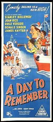 A DAY TO REMEMBER Original Daybill Movie Poster Stanley Holloway Joan Rice • $32.61