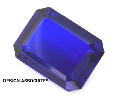 Lab Created Blue Sapphire 7 X 5 Mm Emerald Cut Beautiful Color Aaa • $2.89