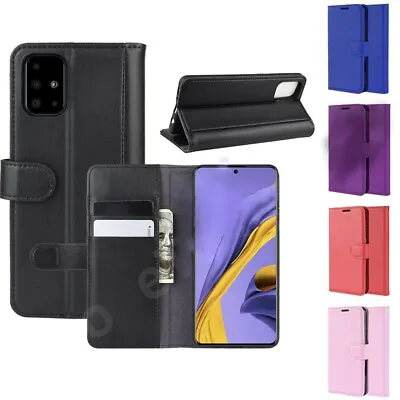 Flip Leather Phone Case For Samsung A21S A12 A41 A71 A51 Magnetic Wallet Cover • £3.65