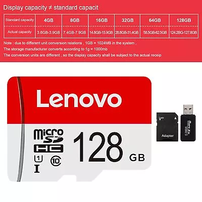 For Lenovo Memory Card U3 Fast Speed 4GB 8GB 16GB 32GB 64GB 128GB Waterproof NEW • $18.95