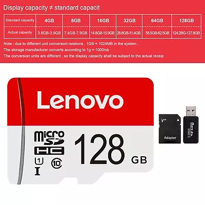 For Lenovo Memory Card U3 Fast Speed 4GB 8GB 16GB 32GB 64GB 128GB Waterproof • $18.78