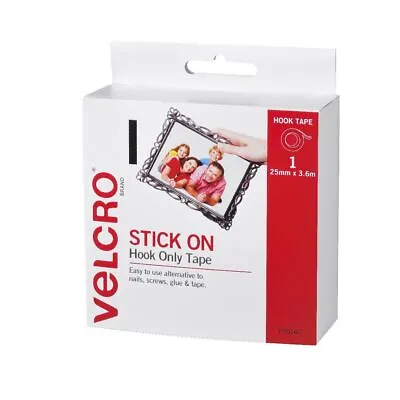 Velcro Brand Dots Hook Only Strips 25mm X 3.6m - White • $22.95