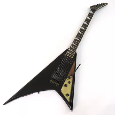 Fernandes Js-100 Flying V Black Electric Guitar Used From Japan • $1173.87