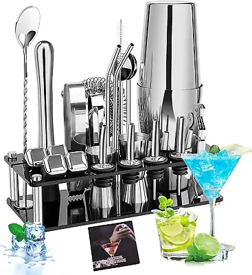 Gabrella Cocktail Shakers Set 23PCS Cocktail Set Cocktail Making Kit With For • £24.18