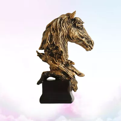  Horse Head Ornaments Office Shelving Garden Outdoor American Country • £14.59