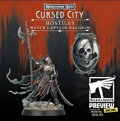Cursed City Age Of Sigmar Watch Captain Halgrim New Warhammer Quest Grave Guard • £11.79