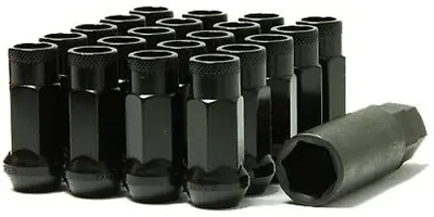 Muteki Sr48 Wheels Lug Nuts 12x1.25 1.25 Acorn Rim Extended Open End 20 Black • $48.80