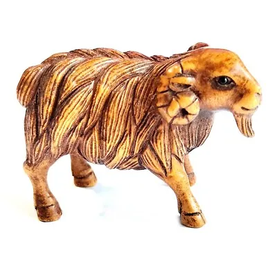 £47.99 • Buy F026 - Collectible 30 Years Old 2   Hand Carved Boxwood Carving - Goat Ram