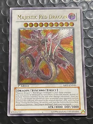 YuGiOh Majestic Red Dragon ABPF-EN040 Ultimate Rare 1st Edition HP • $24.95