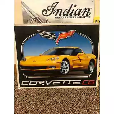 Corvette C6 Retro Meta Sign 16in X 12 1/2 In • $15