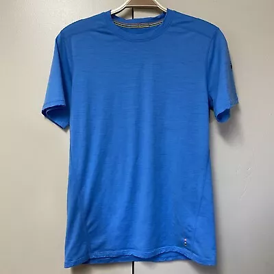 Smartwool Merino Wool 150 Blue Short Sleeve Base Layer T Shirt Men’s Medium • $30