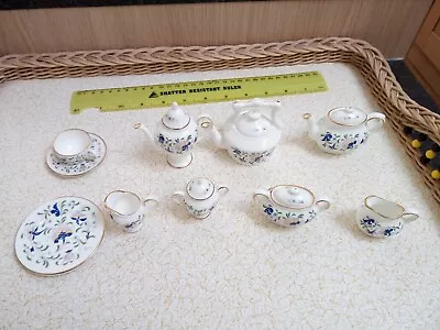 Coalport Bone China Pageant Pattern Miniature Six Piece Tea Set • £70