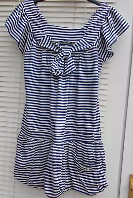 Atmosphere Blue And White Striped  Nautical Dress • £6.50