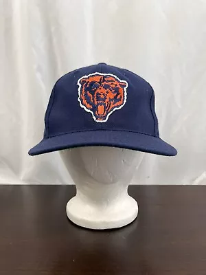 Vintage Chicago Bears Hat American Needle Snapback Plain Logo Blue Wool • $23.99