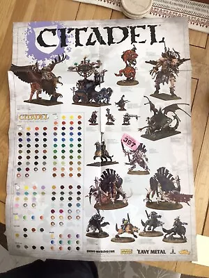 Warhammer Citadel Colour Poster • £9.96