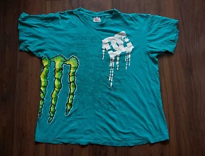 DC Shoes Monster Energy T Shirt Size XL **09z0325p • $44.99