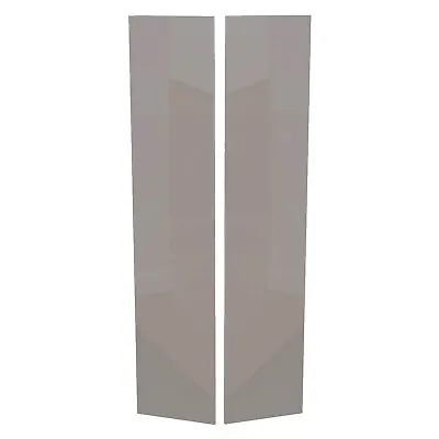 Homebase  Double Wardrobe Doors Gloss Robe Cashmere H2128 X W446mm • £70.05