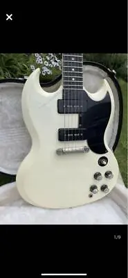 $1400 • Buy Gibson SG Special 1990 Vintage White 90s Electric Guitar Used