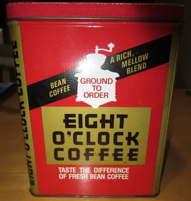 Eight O' Clock Coffee Tin Vintage USA Made • $21.25